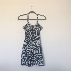 B&W flower dress